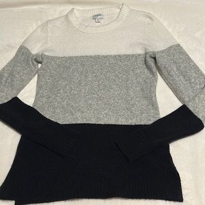 J. Crew Factory Super Soft Colorblock Crewneck Sweater